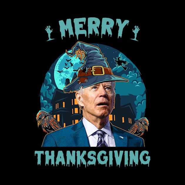 Funny Joe Biden Confused Merry Thanksgiving For Halloween by petemphasis