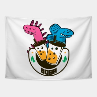 DINO BOBA FUNNY CUTE Tapestry