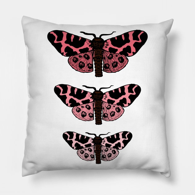 Cute Moths Pillow by LunaMay