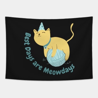 Best Days are the Meowdays Tapestry