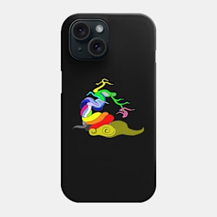 colourfull doodle abstract tree structur Phone Case