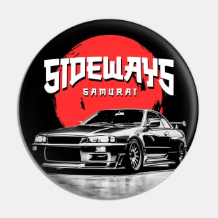 Drift JDM Car Sideways Samurai Drift Legend Pin