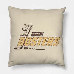 Defunct Broome Dusters Hockey Team Pillow