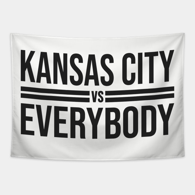 Kansas City VS Everybody Tapestry by sandesart
