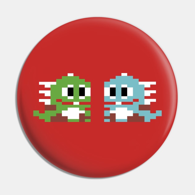 Bubble Bobble Pin by Retro8Bit Fashion Store