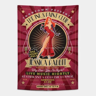 Jessica Rabbit Nightclub Poster Tapestry