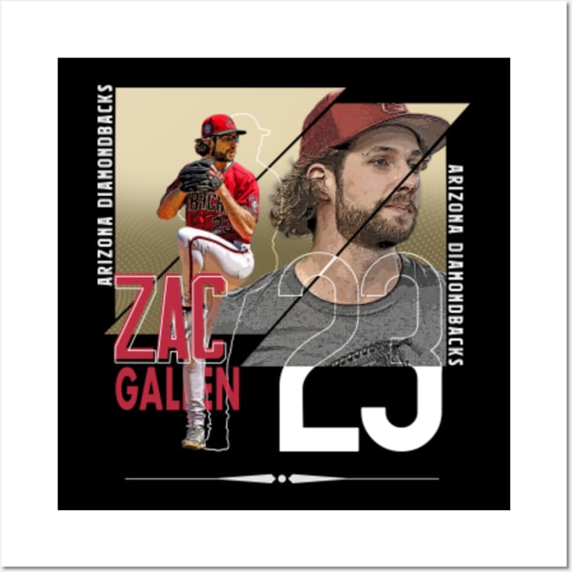 Zac Gallen Baseball Paper Poster Diamondbacks 2 - Zac Gallen - Posters and  Art Prints