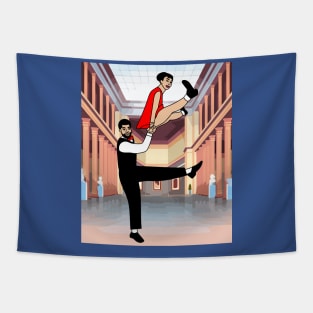 Couple Dancing Romantic Dance Tapestry