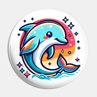 Cute Dolphin Dreamer Pin