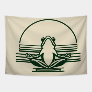 Frog Yoga Retro Super Minimal Tapestry