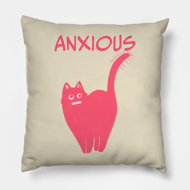 ANXIOUS Pillow by SPOKN