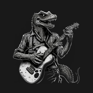 Reptile Playing a Guitar T-Shirt