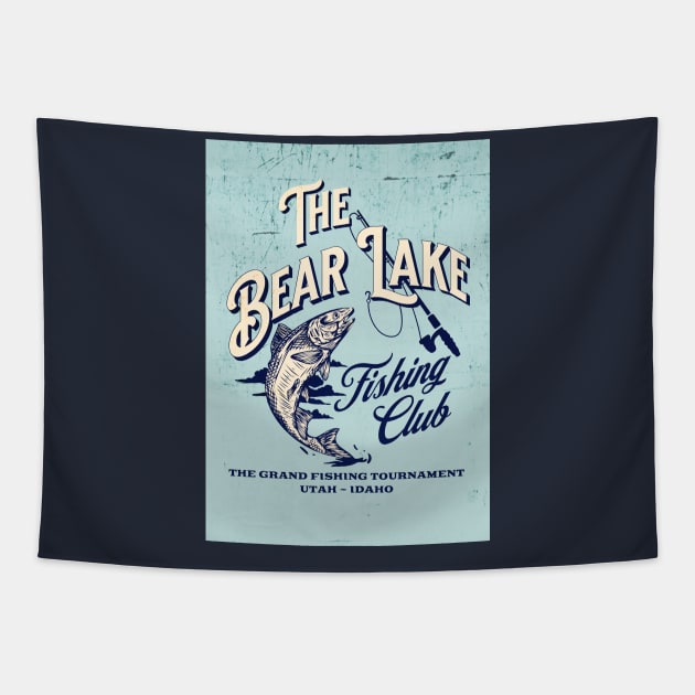 The Bear Lake Fishing Club Utah Idaho Tapestry by MalibuSun