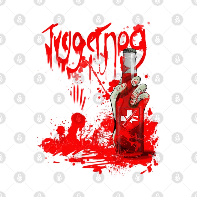 Zombie Hand Bloodied Juggernog on Orange by LANStudios