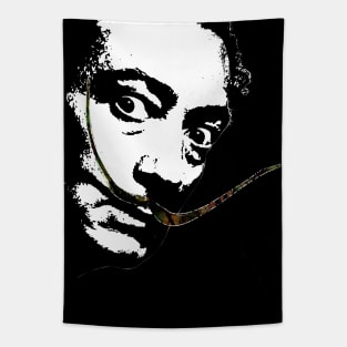 Salvador Dali face with moustache Tapestry