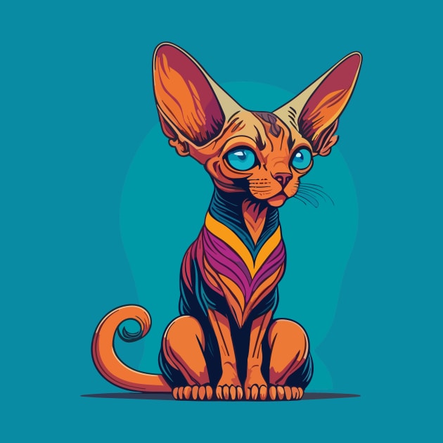 Cute Sphinx Cat by SpriteGuy95