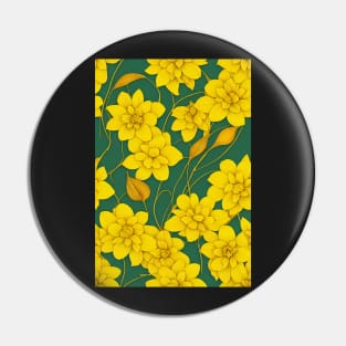 Beautiful Stylized Yellow Flowers, for all those who love nature #181 Pin