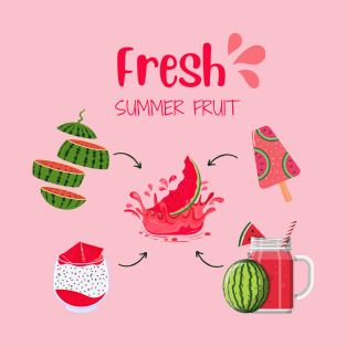 Watermelon Fresh Summer Fruit T-Shirt