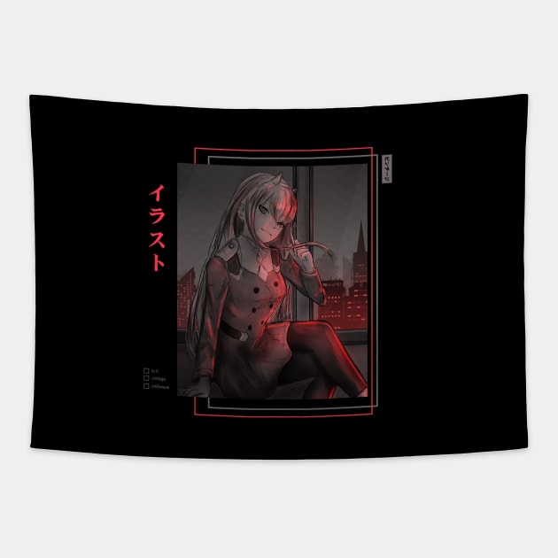 Lo-fi chill | Zero Two Tapestry by DenielHast