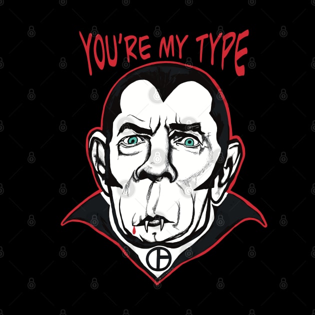 Dracula You’re My Type by Art from the Blue Room