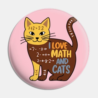 I love math and cats (2) Pin