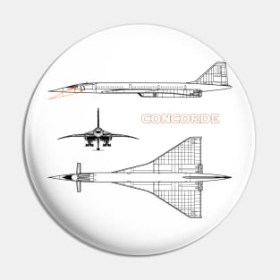 Concorde Supersonic Jet Pin