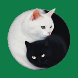 Balaced yin and yang cats T-Shirt