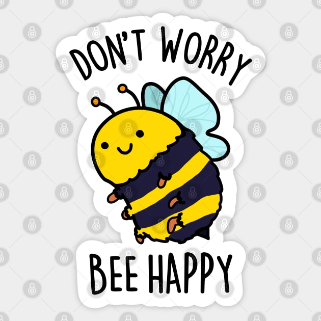 Bee wall art vinyl decal, bee happy, bee home decor, Don't worry be