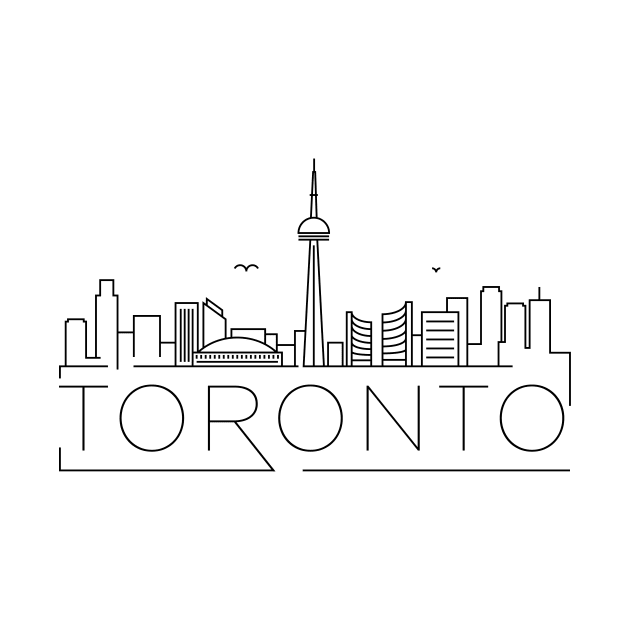 Toronto Minimal Skyline by kursatunsal