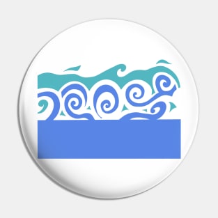 Blue waves Pin