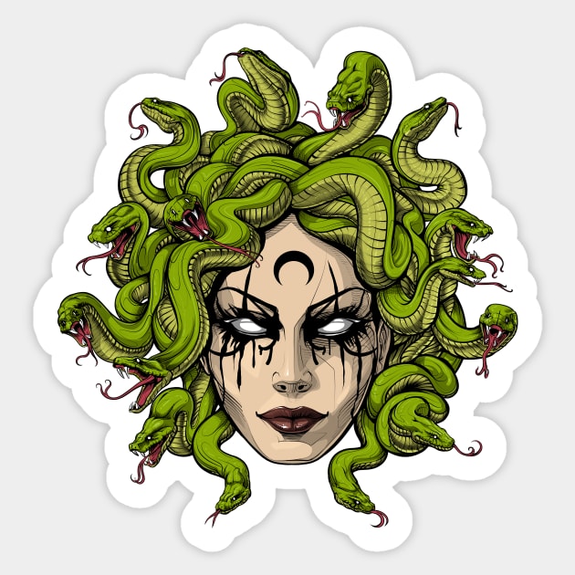 Medusa Gorgon Goddess Sticker