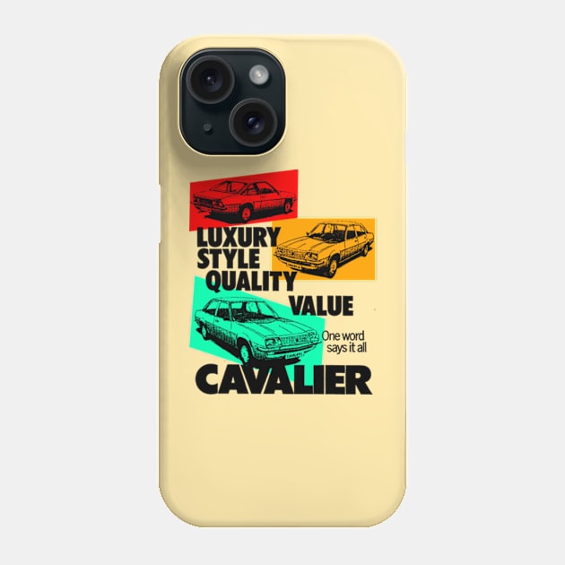 VAUXHALL CAVALIER - advert Phone Case by Throwback Motors