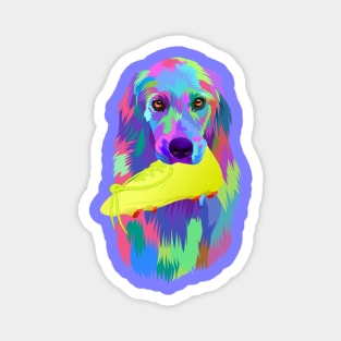 colorful dog rainbow Magnet