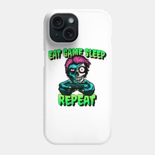 Eat Game Sleep Repeat Zombie Phone Case