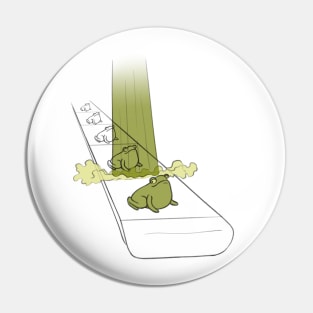 factory frog Pin