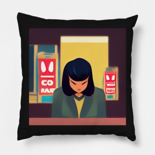 Shop assistant | Comics Style Pillow