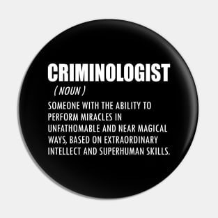 Criminologist Definition w Pin