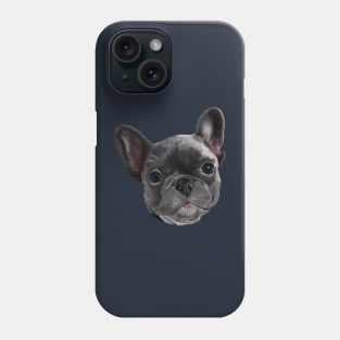 Black | Charcoal French Bulldog Puppy Phone Case