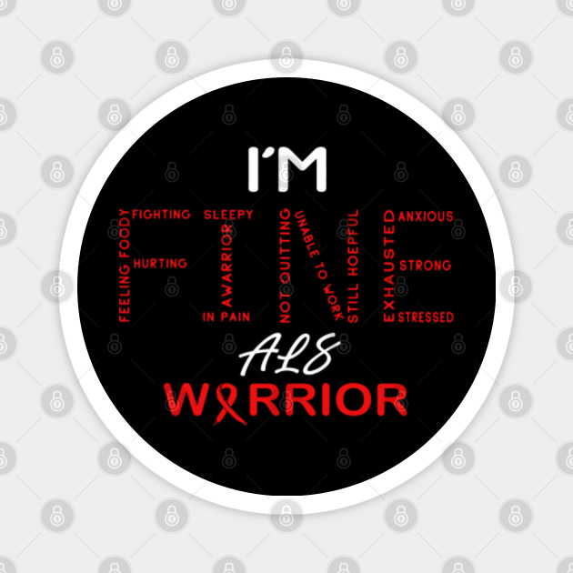 Als Awareness Fine Word Art Als Magnet Teepublic