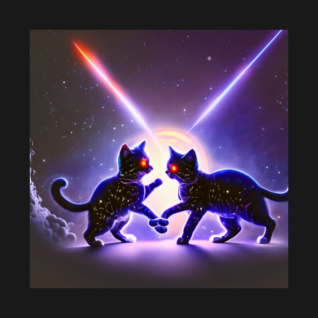 Space Cats 12 by ABSTRACT-IVISM