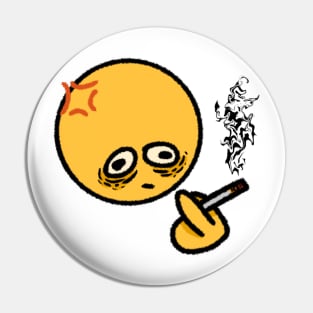 Smoking cursed emoji Pin