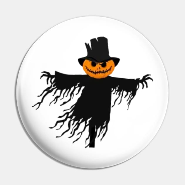 Pumpkin Patch Scarecrow Pin by Pieartscreation