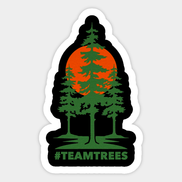 Team Trees Logo - Team Trees - Sticker | TeePublic