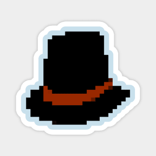 Top Hat Pixel Art Magnet