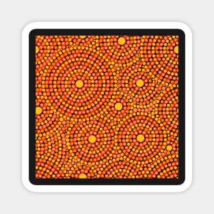 Awesome Aboriginal Dot Art Magnet