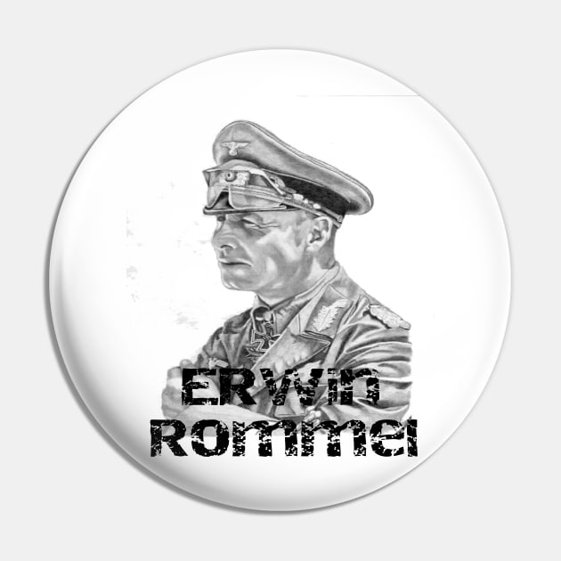 Erwin Rommel Pin by leodesigns