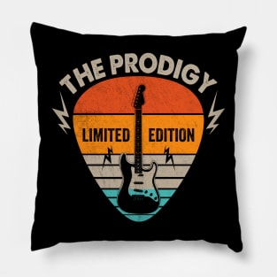 Vintage Prodigy Name Guitar Pick Limited Edition Birthday Pillow