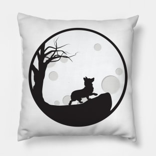 'Corgi Full Moon' Adorable Corgis Dog Pillow