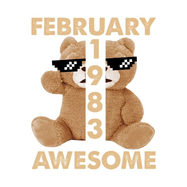 February 1983 Awesome Bear Cute Birthday by conirop