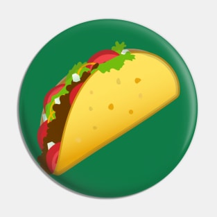 Taco Cartoon Design - Mexican Food Pin